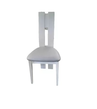 Chaise contemporaine Ella blanc gris